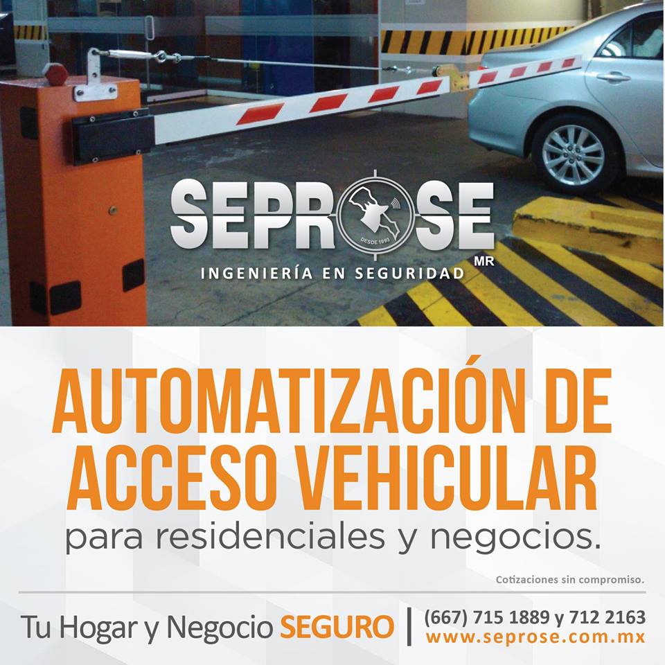 CONTROL DE ACCESO AUTOMÁTICO RESIDENCIAL O DE NEGOCIO SEPROSE